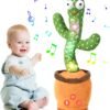 Dancing Talking Cactus Toy for Baby, Volume Adjustable, Mimicking, Singing & Dancing Toddler Toys Age 1-2, Tummy Time Baby Toys, Ideal Gift for Boys & Girls